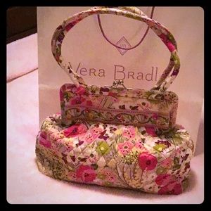 Vera Bradley Alice Kisslock Satchel in Poppy